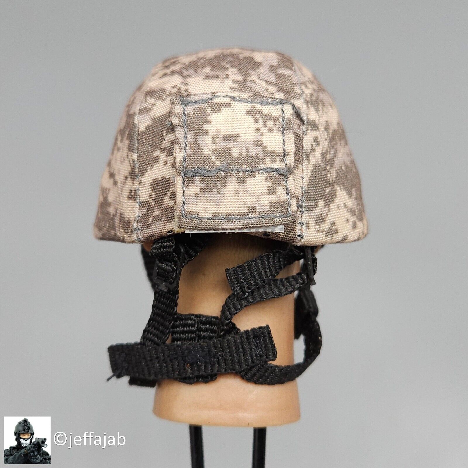 1:6 Very Hot Toys MICH Helmet w/ ACU Camo Cover for 12" Figures