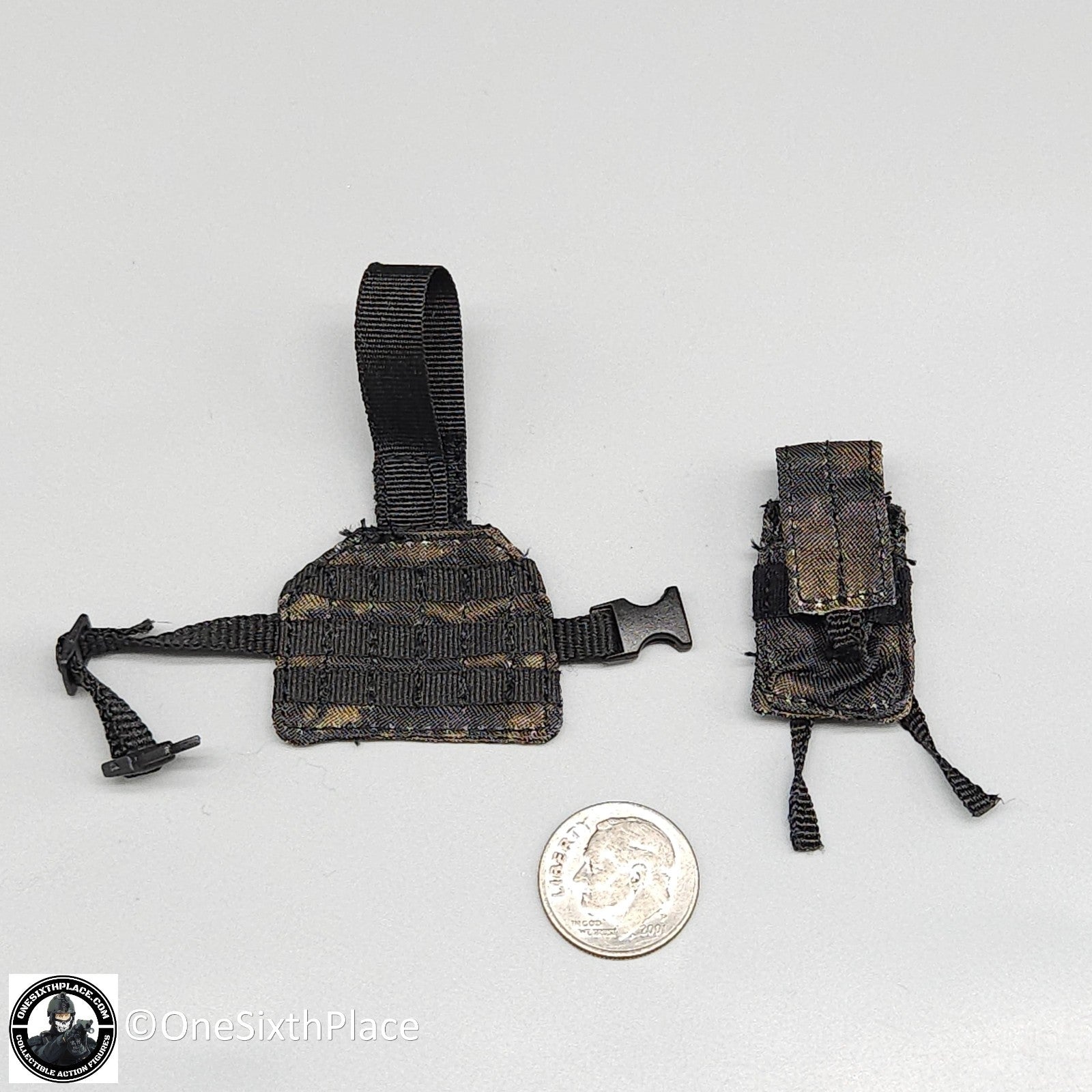 1:6 scale Fire Girl Female CQB Tactical Agent Green Multicam Leg Pouch