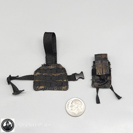 1:6 scale Fire Girl Female CQB Tactical Agent Green Multicam Leg Pouch