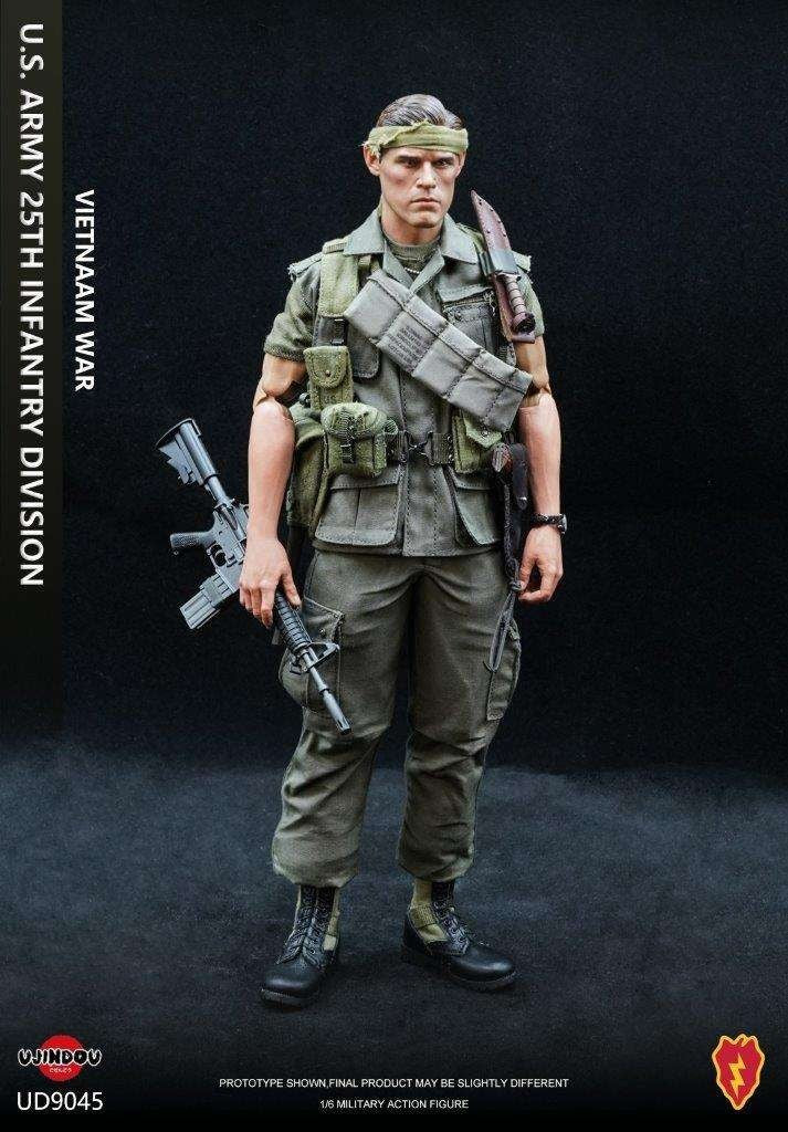 1:6 scale Ujindou Vietnam US Army 25th Infantry Division 1911 Pistol w/ Holster