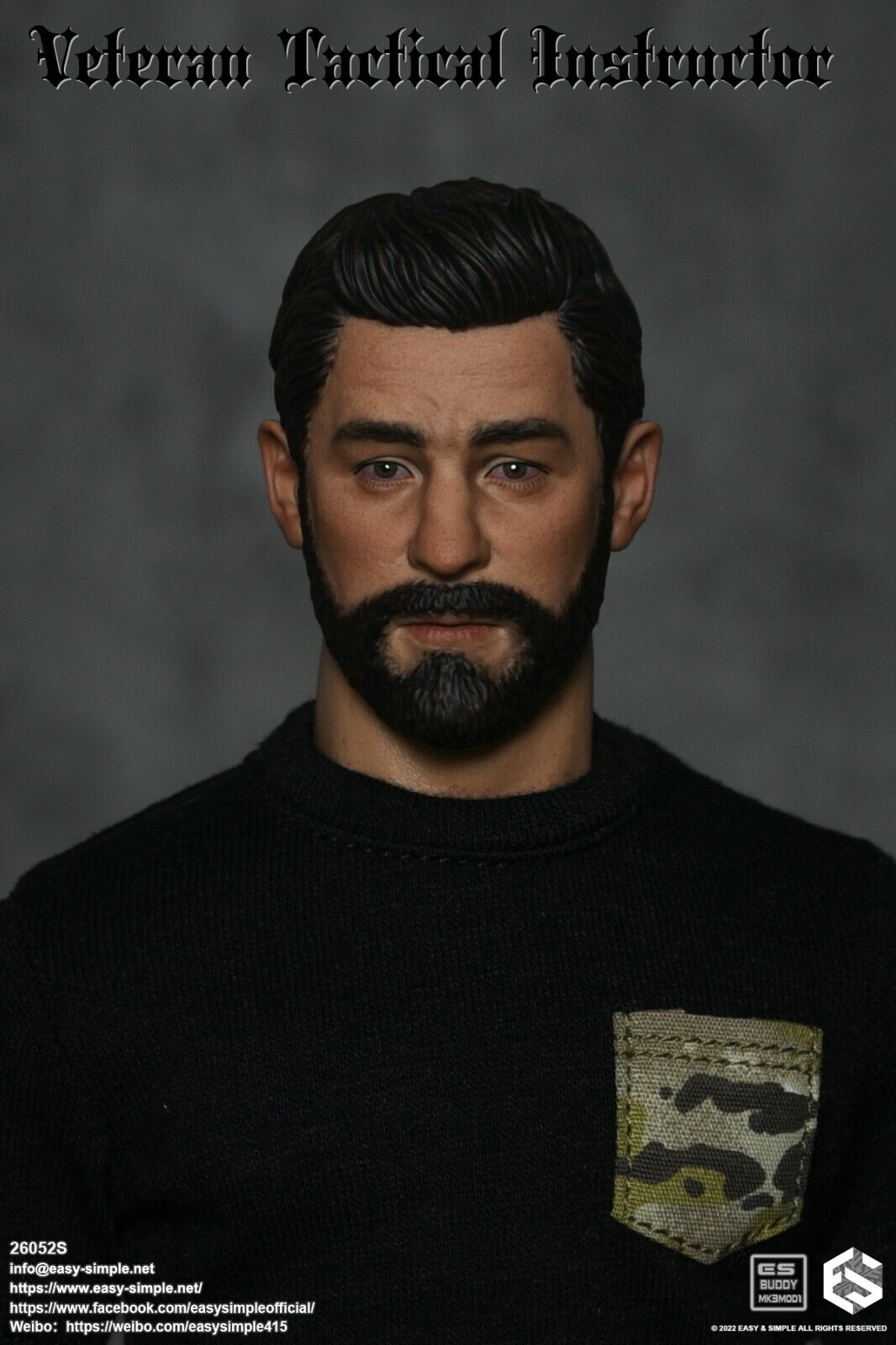 1:6 Easy & Simple Veteran Tactical Instructor Special Long Sleeve Shirt 12"