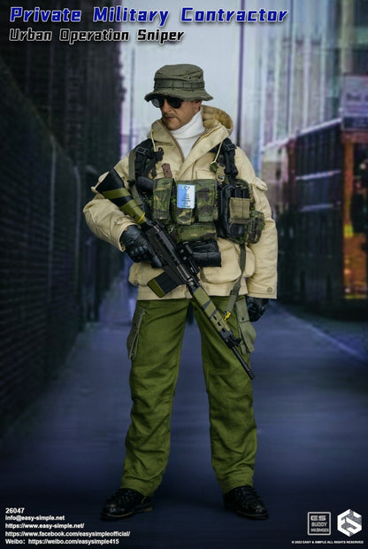 1:6 Easy & Simple PMC Urban Operation Sniper MK5 Chest Rig Set for 12" Figures