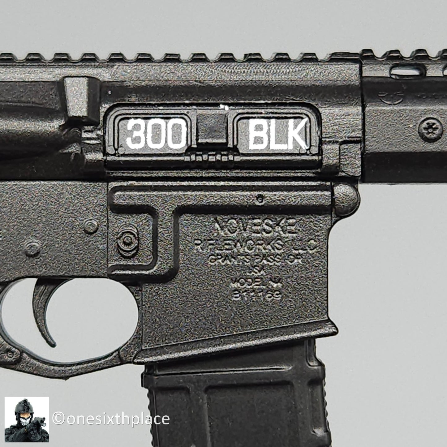 1:6 scale Easy & Simple N4 300 Blk Rifle for 12" Action Figures