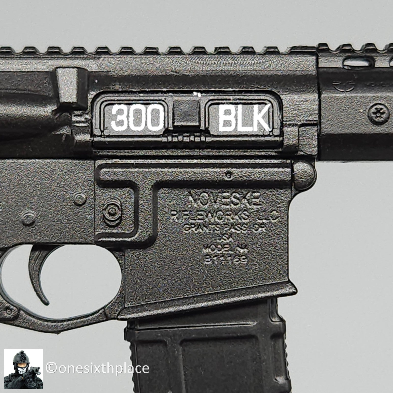 1:6 scale Easy & Simple N4 300 Blk Rifle for 12" Action Figures