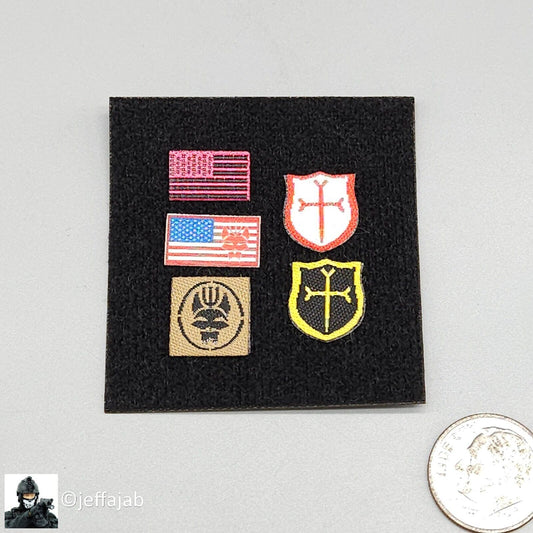 1:6 Easy & Simple CBRN Assault Team Patches Set for 12" Figures