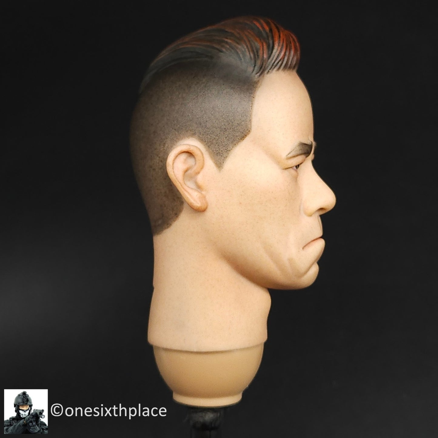 1:6 scale DamToys Gangster's Kingdom Peak Chen Male Head Sculpt for 12" Figures