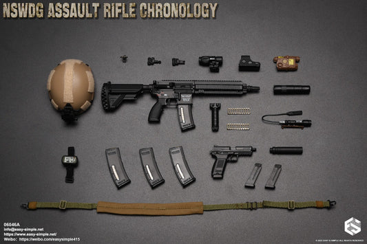 1:6 Easy & Simple NSWDG Assault Rifle Chronology Set A for 12" Figures 06046A