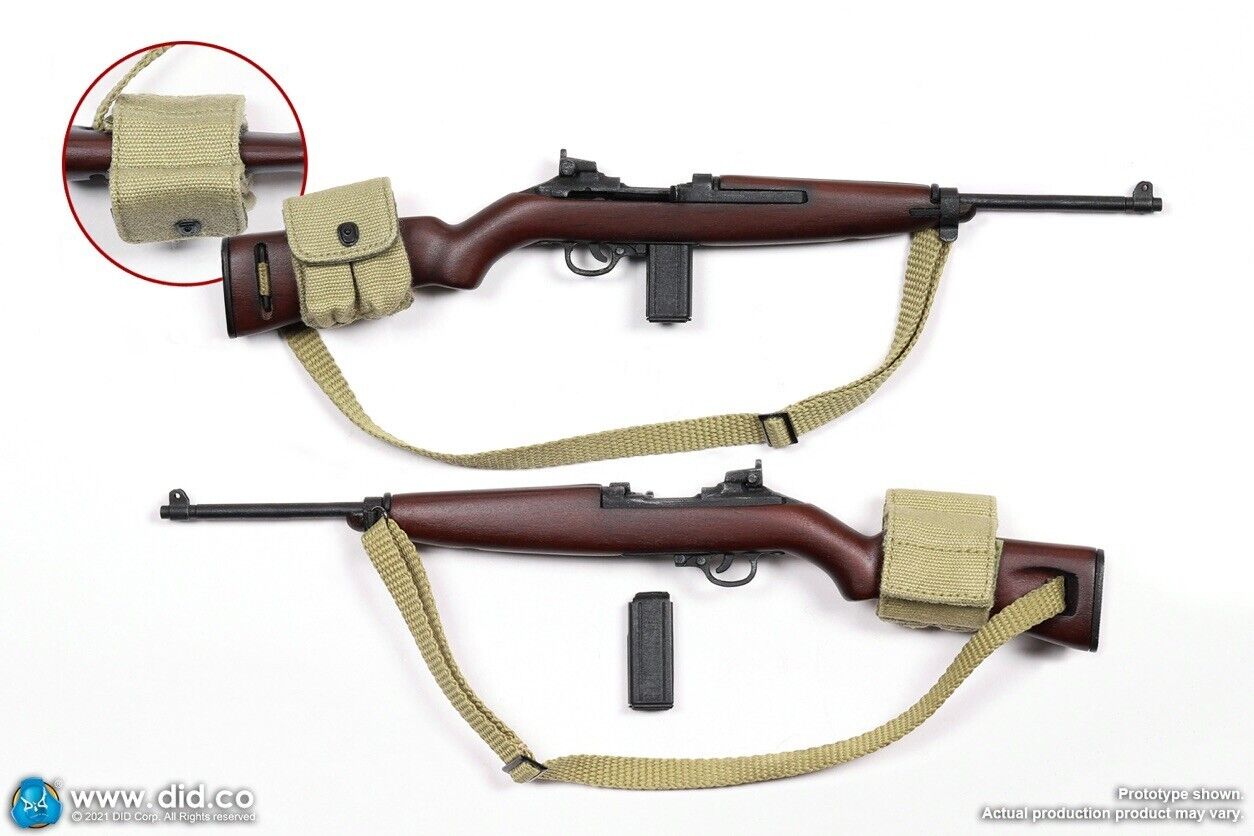 1:6 scale DiD WWII Sergeant Horvath M1 Carbine (Wood & Metal) for 12" Figures