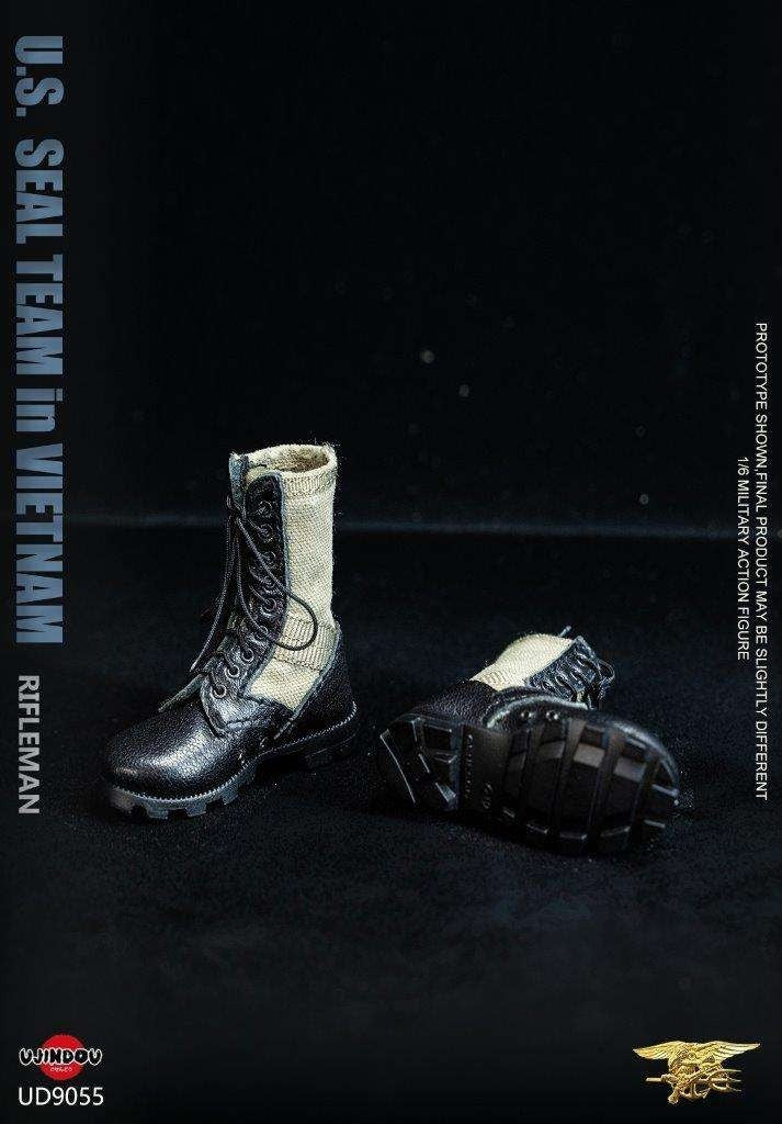 1:6 scale Ujindou US SEAL Team Rifleman in Vietnam Boots for 12" Figures
