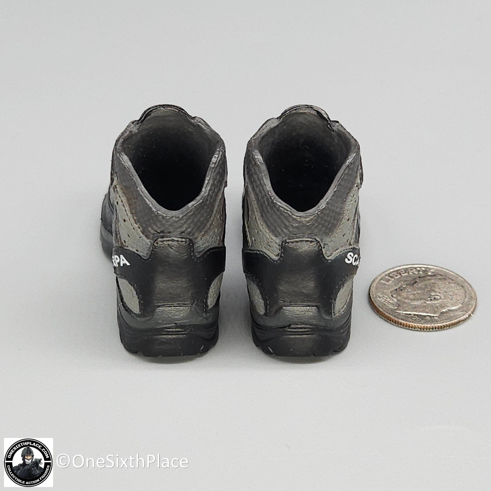 1:6 scale Easy Simple Scarpa GTX Shoes (Grey) for 12" Figures