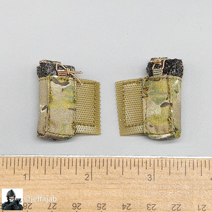 1:6 Easy & Simple CBRN Assault Team Multicam JPC Radio Pouch x2 for 12" Figures