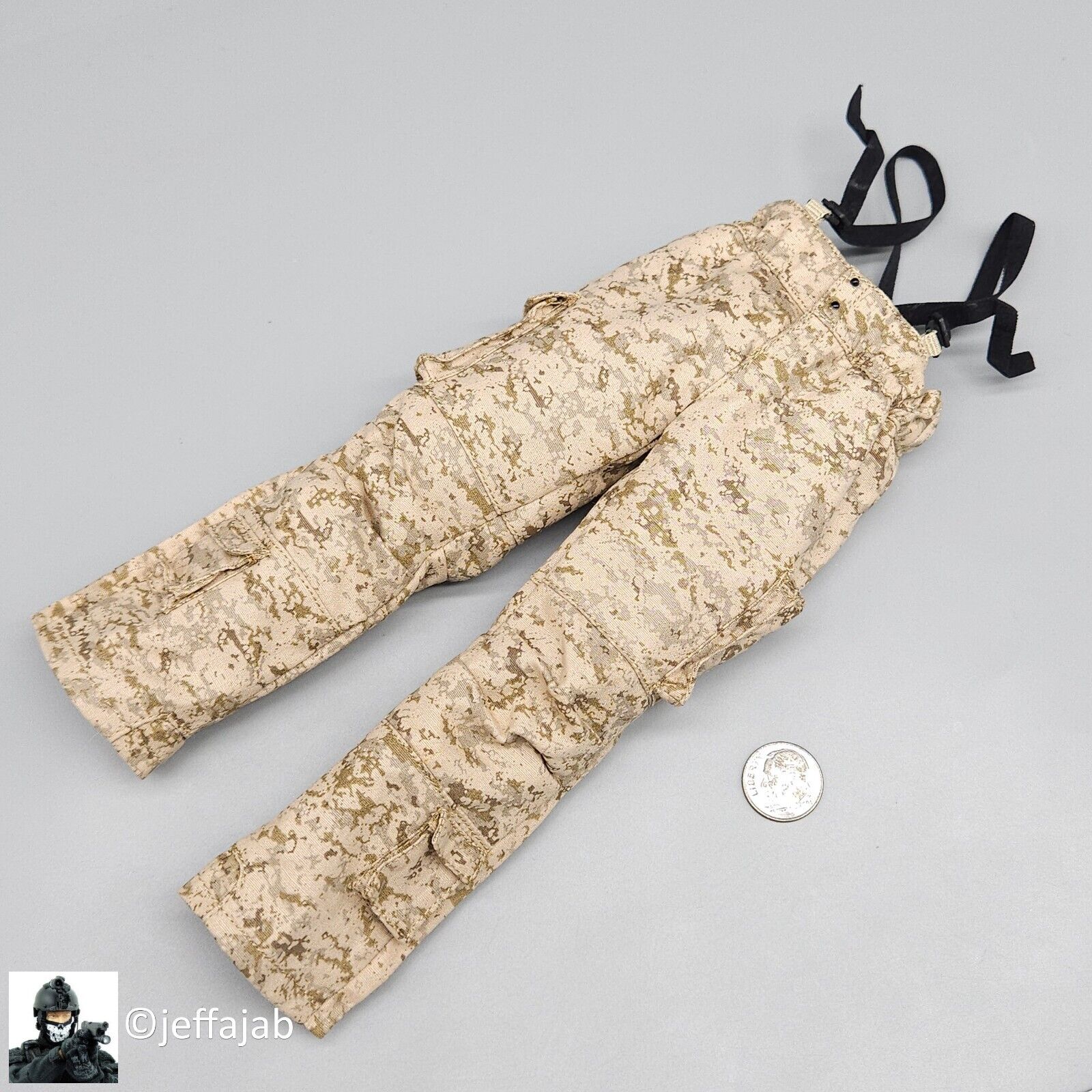 1:6 Easy & Simple Recce Element AOR1 Camo Winter Combat Pants for 12" Figures