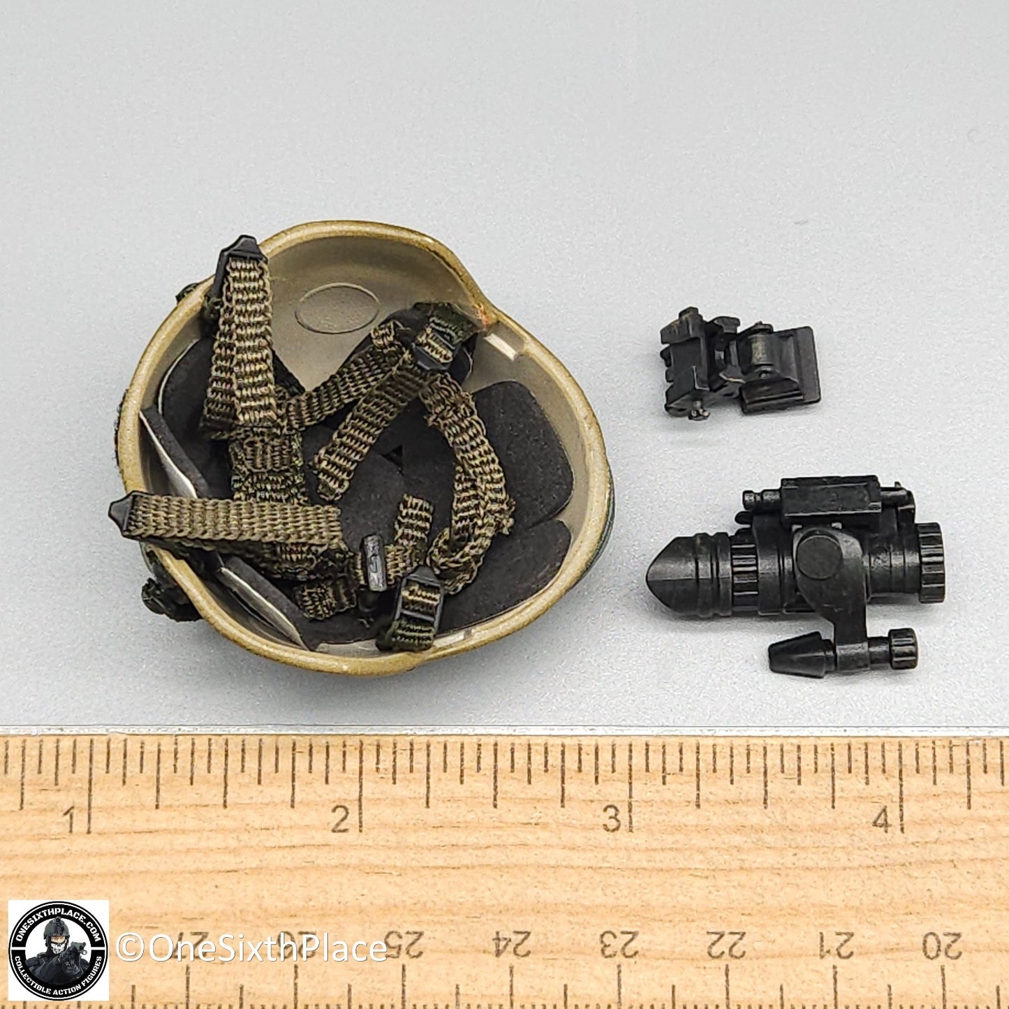 1:6 scale Hot Toys 75th Ranger Regiment Camo MICH Helmet & NVG for 12" Figures