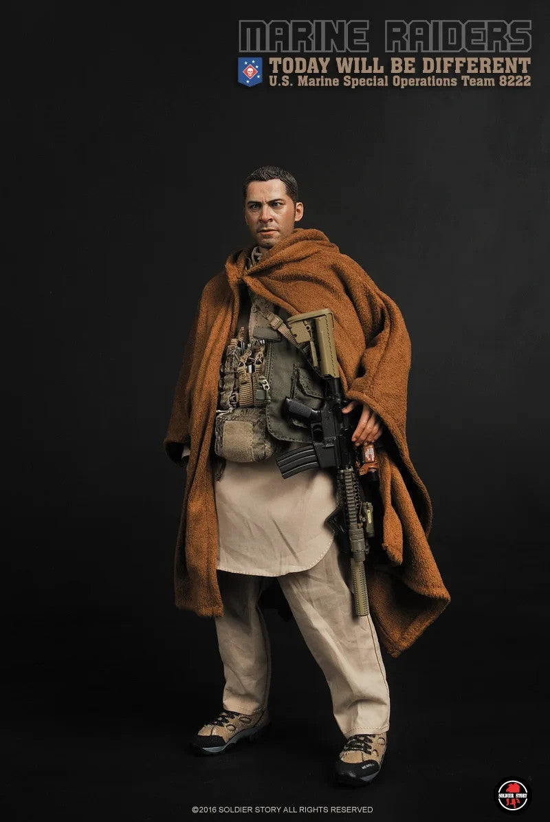 1:6 scale Soldier Story Marine Raiders Male Head Sculpt for 12" Figures