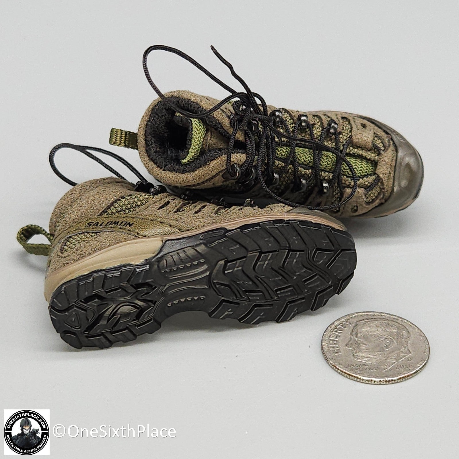 1:6 scale General's Armoury Bravo 7-1 Kill or Capture Salomon GTX Boots for Pegs