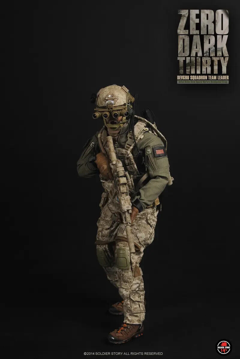1:6 Soldier Story Navy SEAL AOR1 Camo FAST Helmet for 12" Figures