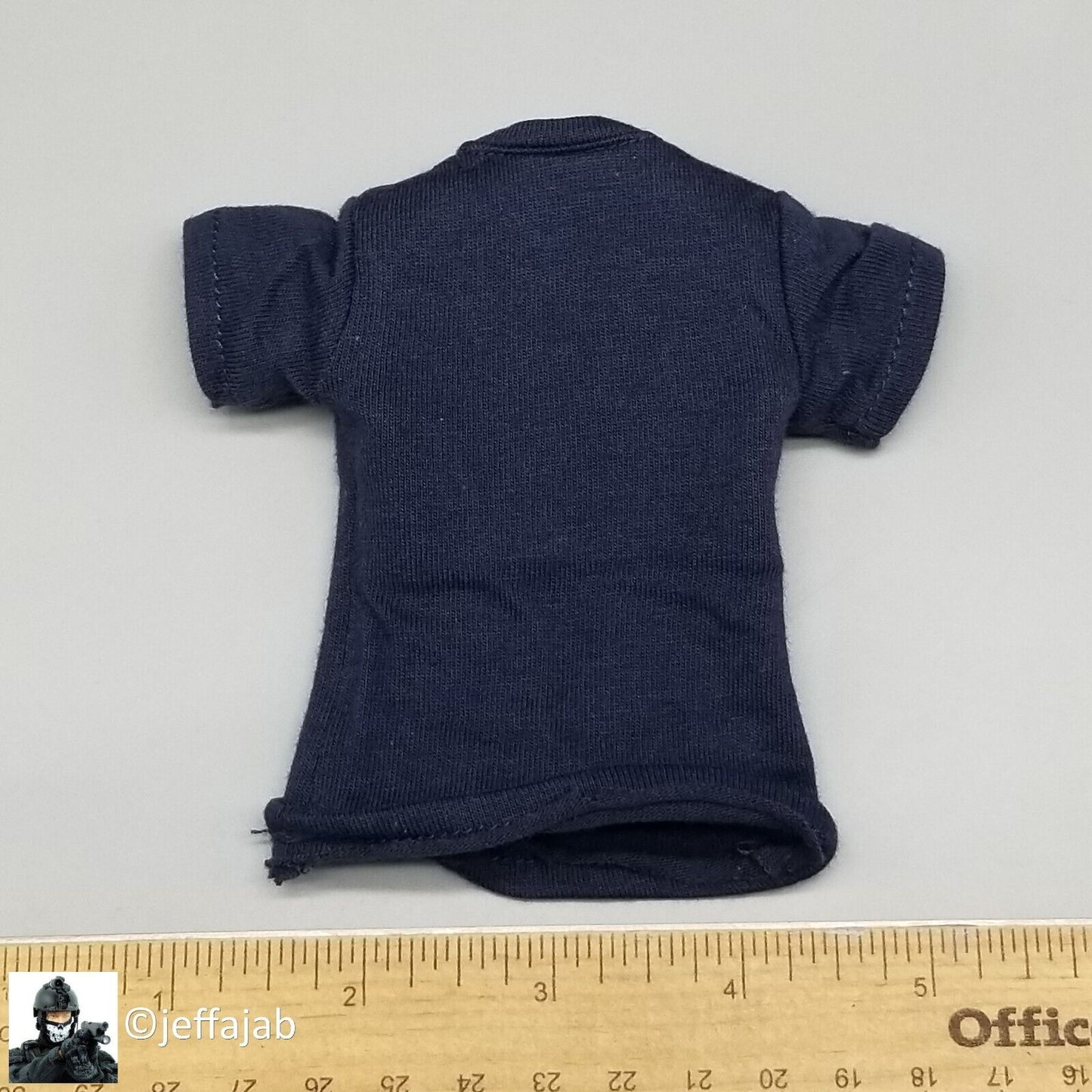 1:6 Easy & Simple Recce Element Mens Blue Logo T-Shirt for 12" Figures