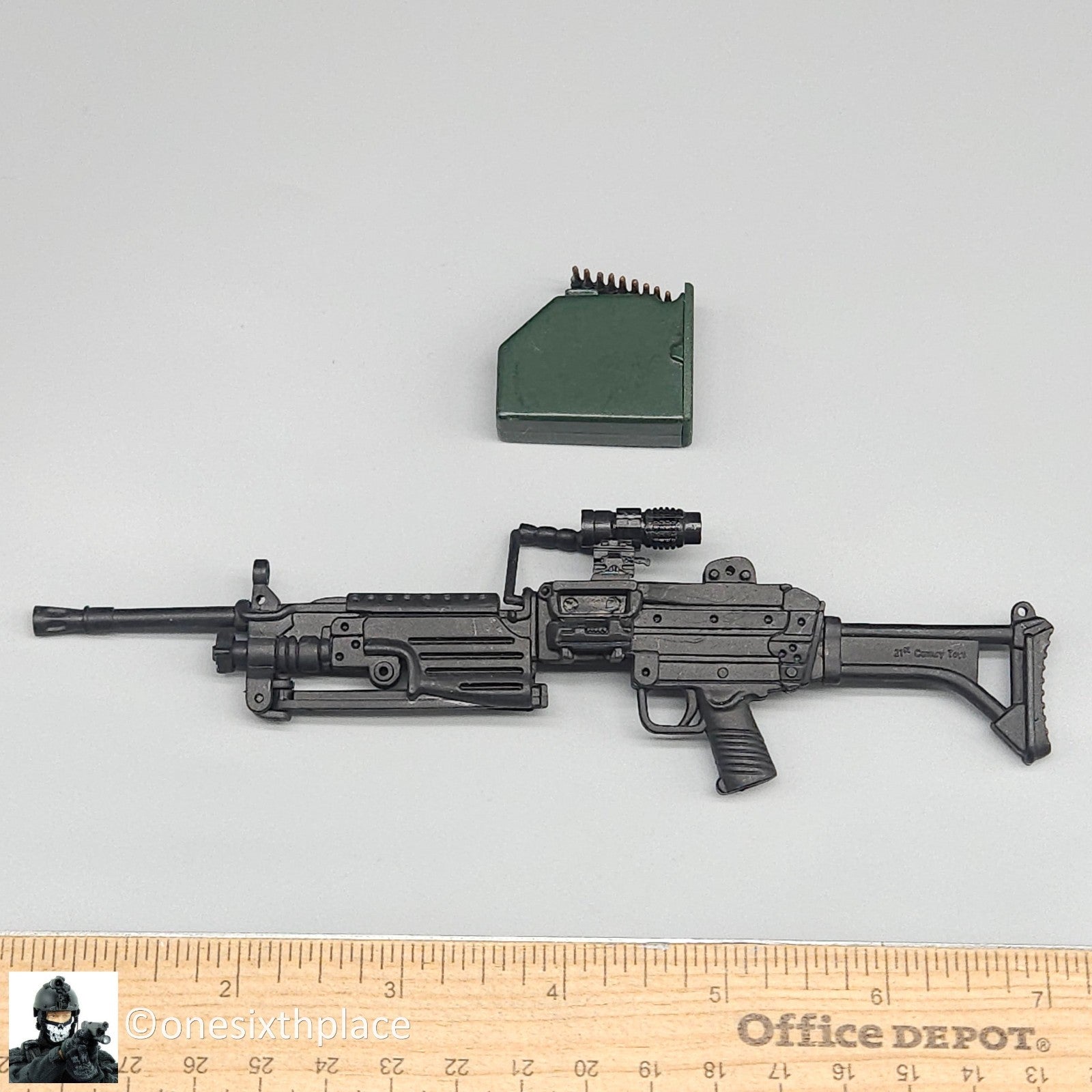 1:6 Ultimate Soldier Custom M249 SAW FN Minimi Machine Gun for 12" Figures