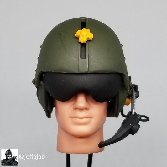 1:6 Ultimate Soldier Vietnam US Air Cavalry Helicopter Pilot Helmet 12" Figures