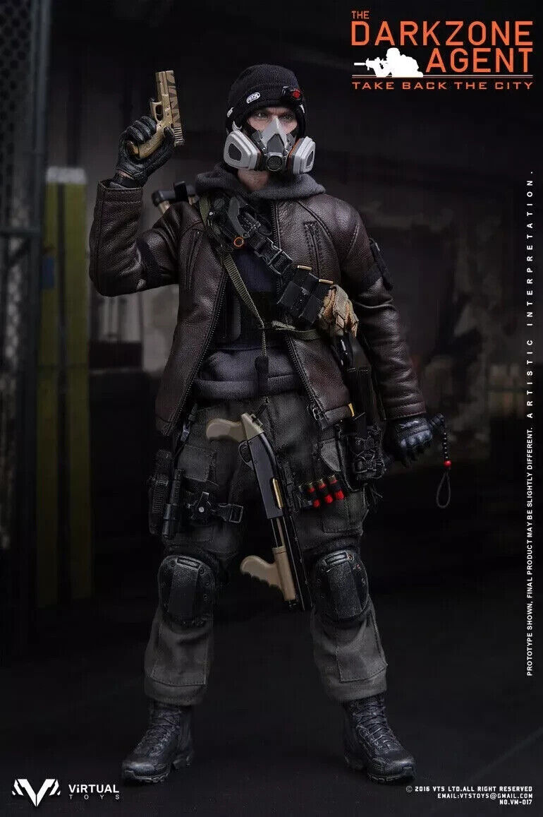 1:6 scale VTS Toys Darkzone Agent Rappeling Rope Descender or 12" Figures