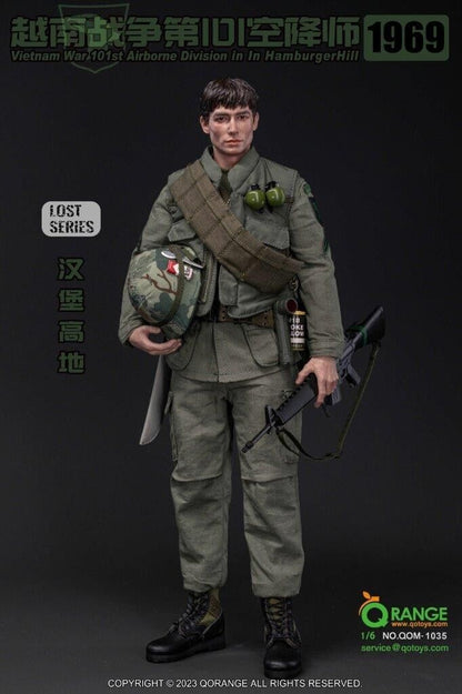 1:6 QO Toys Vietnam War 101st Airborne Division Hamburger Hill 1969 12" Figure