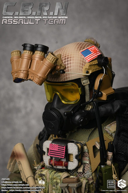 1:6 Easy & Simple CBRN Assault Team Multicam JPC 2.0 Plate Carrier w/ Mag Pouch