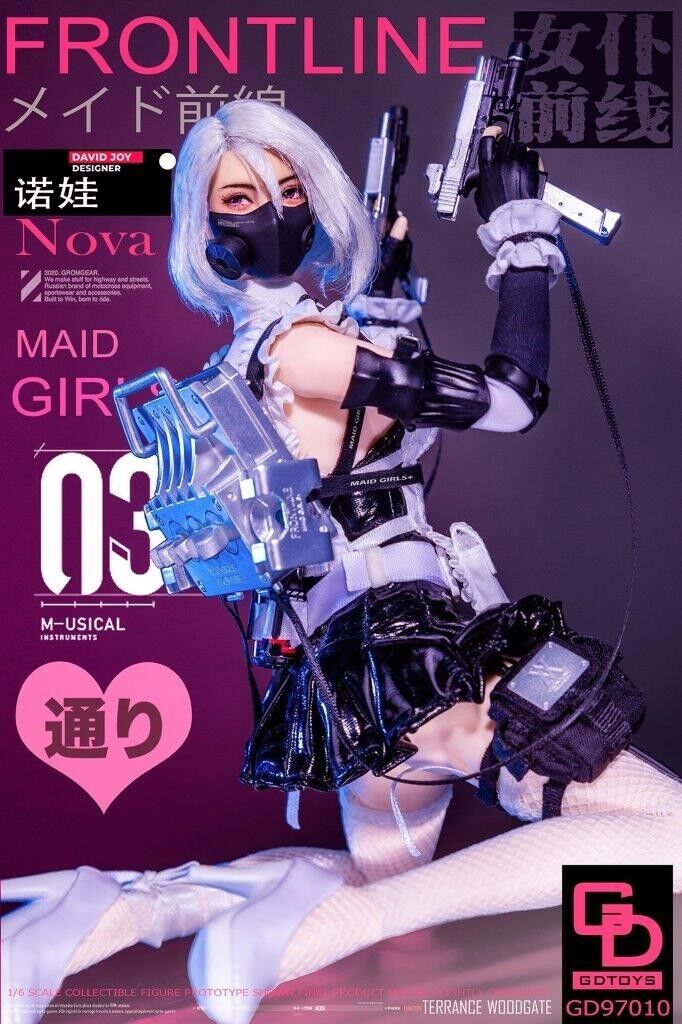 1:6 scale GD TOYS Frontline Maid Girls 3 Nova 12" Female Figure GD-97010