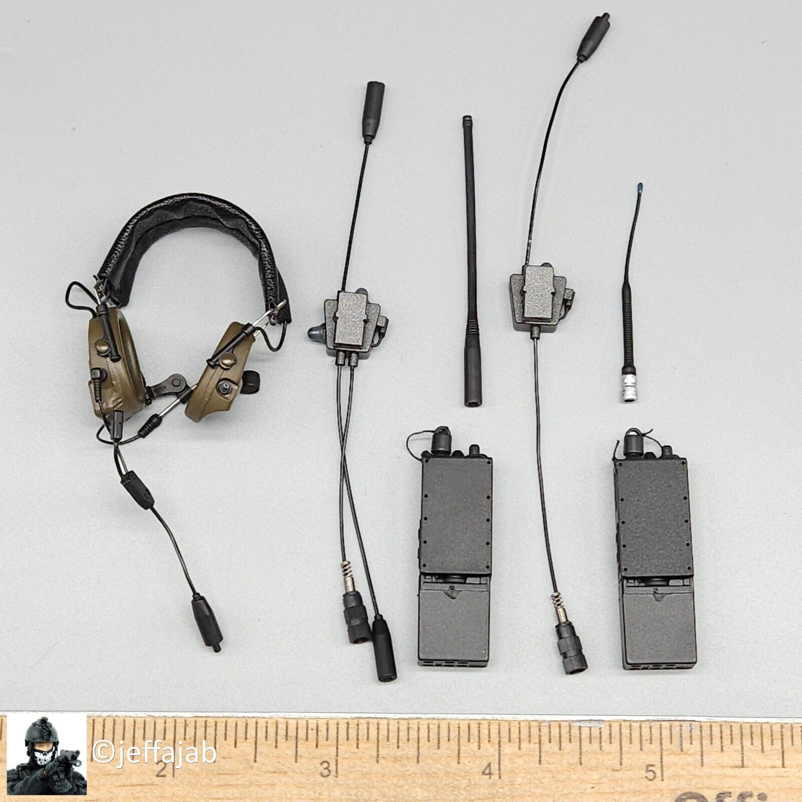 1:6 Damtoys 1st SFOD-D Enduring Freedom Radios w/ Headset for 12" Figures