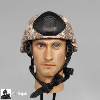 1:6 Very Hot Toys MICH Helmet w/ ACU Camo Cover for 12" Figures