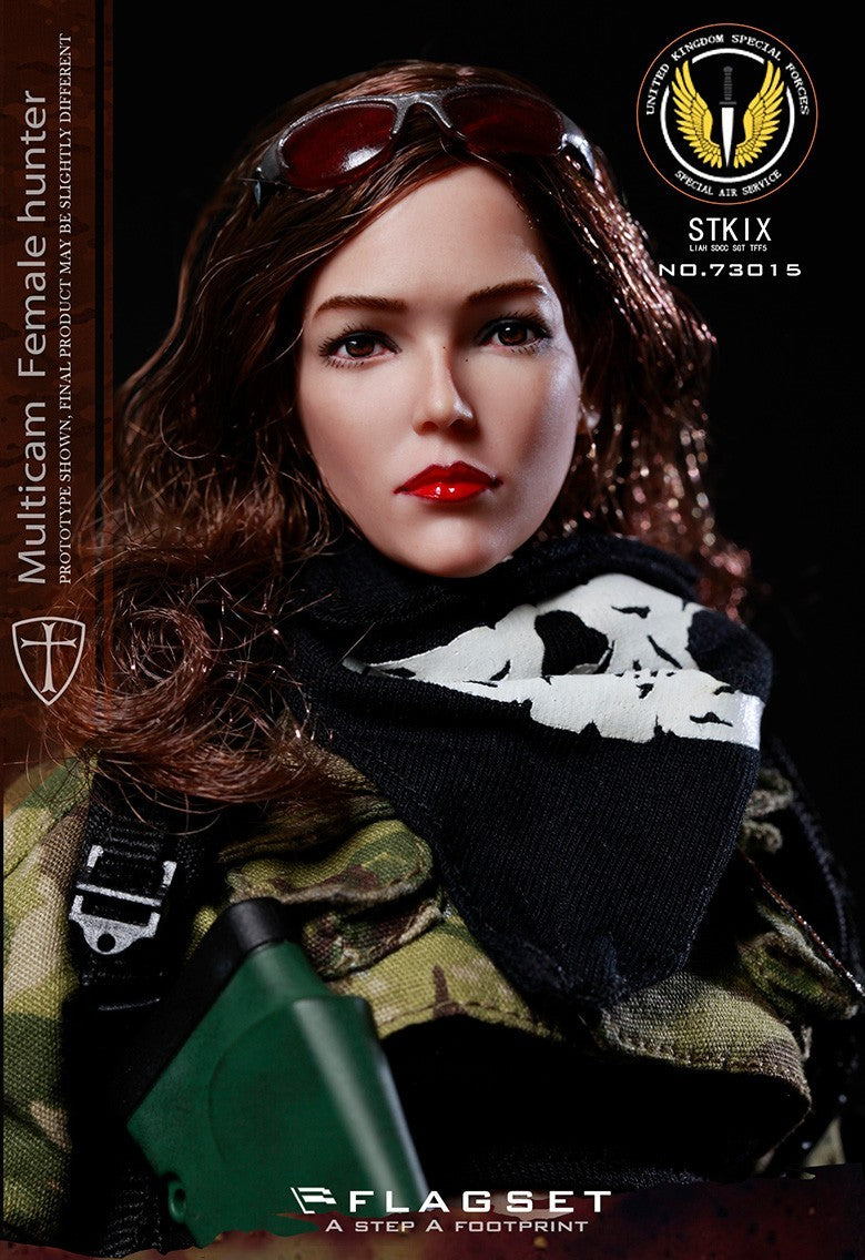 1:6 scale Flagset Female Hunter Remington 870 Shotgun for 12" Figures