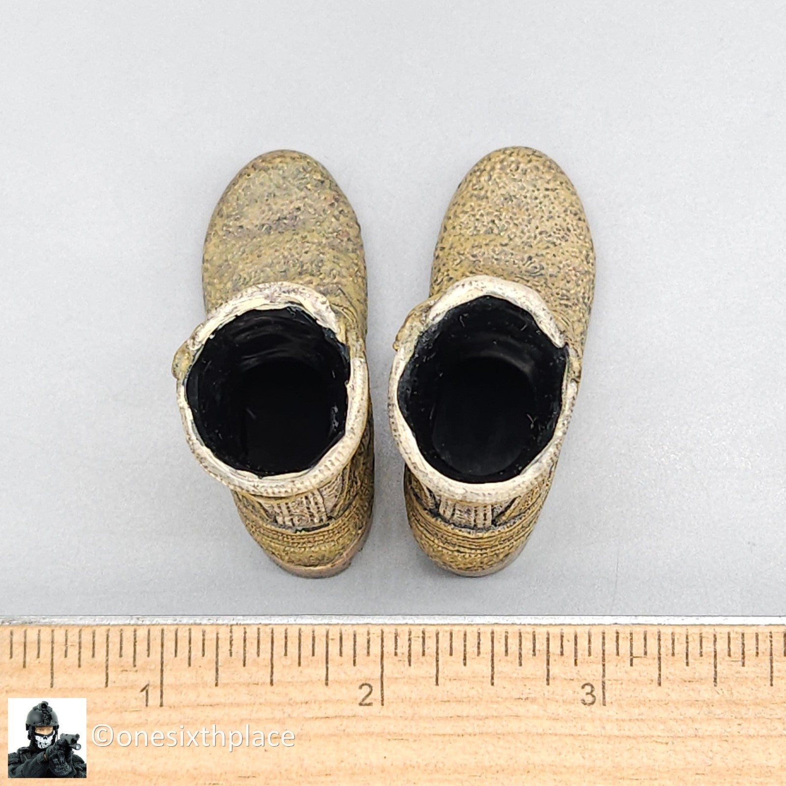 1:6 scale BBI Australian SASR Sean Bannon Tan Combat Boots for 12" Figures