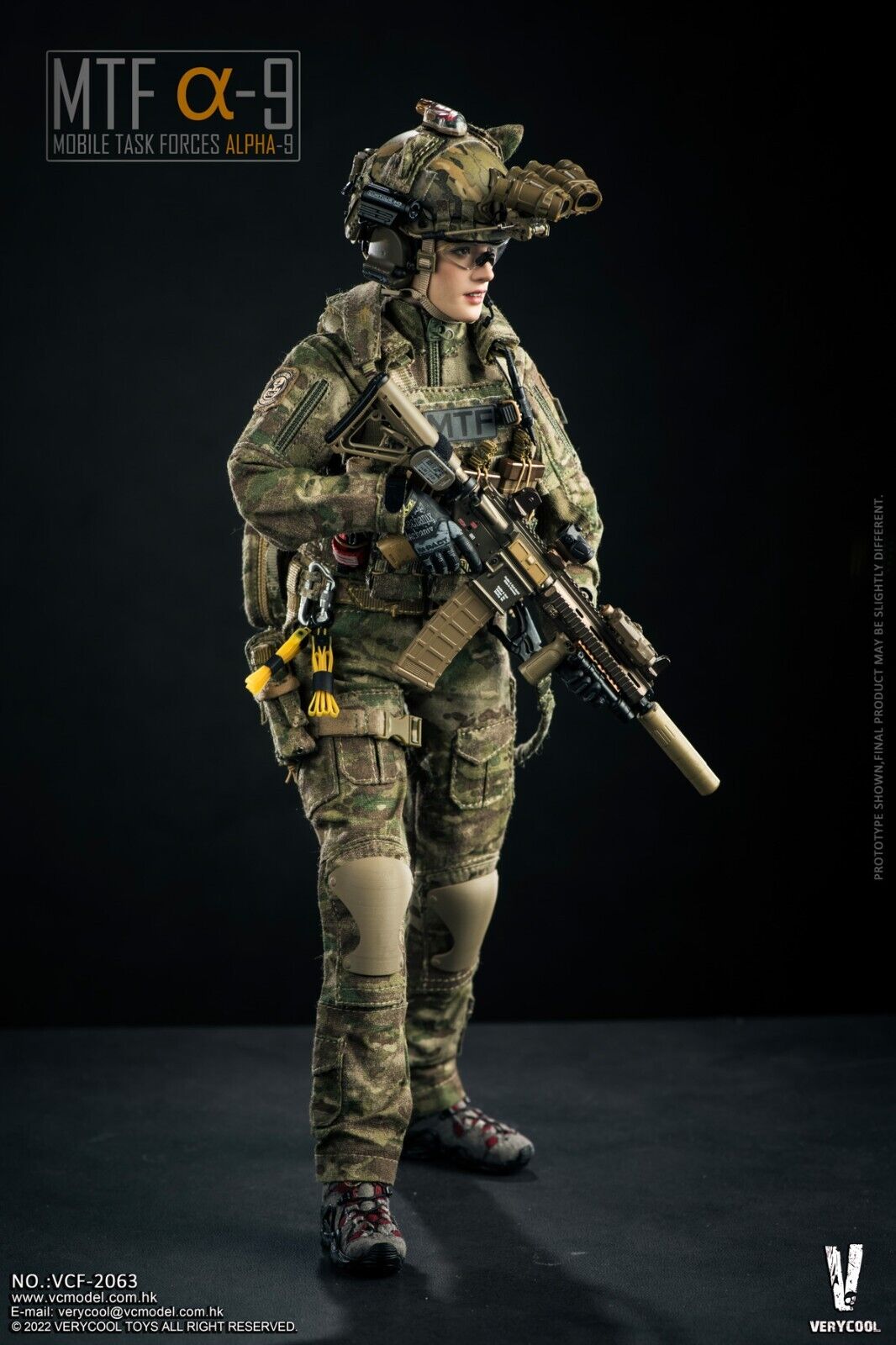 1:6 Very Cool Mobile Task Force Alpha-9 Female Multicam Belt for 12" Figures