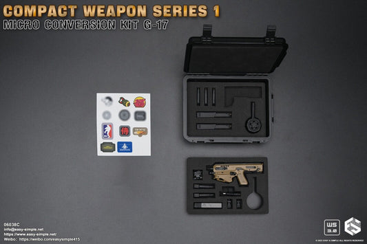 1:6 scale Easy & Simple Compact Weapons #1 - Micro Conversion Set C Tan PDW