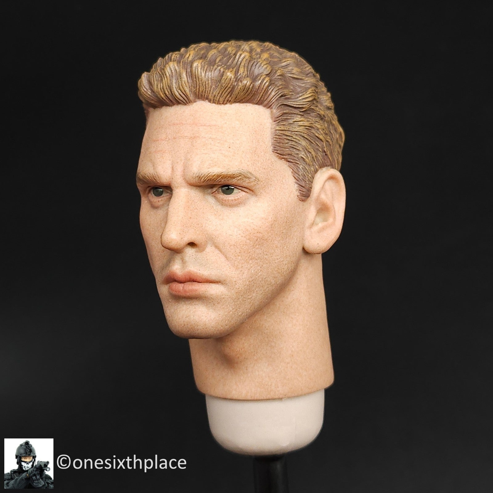 1:6 Facepool WWII US Army Ranger Sniper Male Head Sculpt for 12
