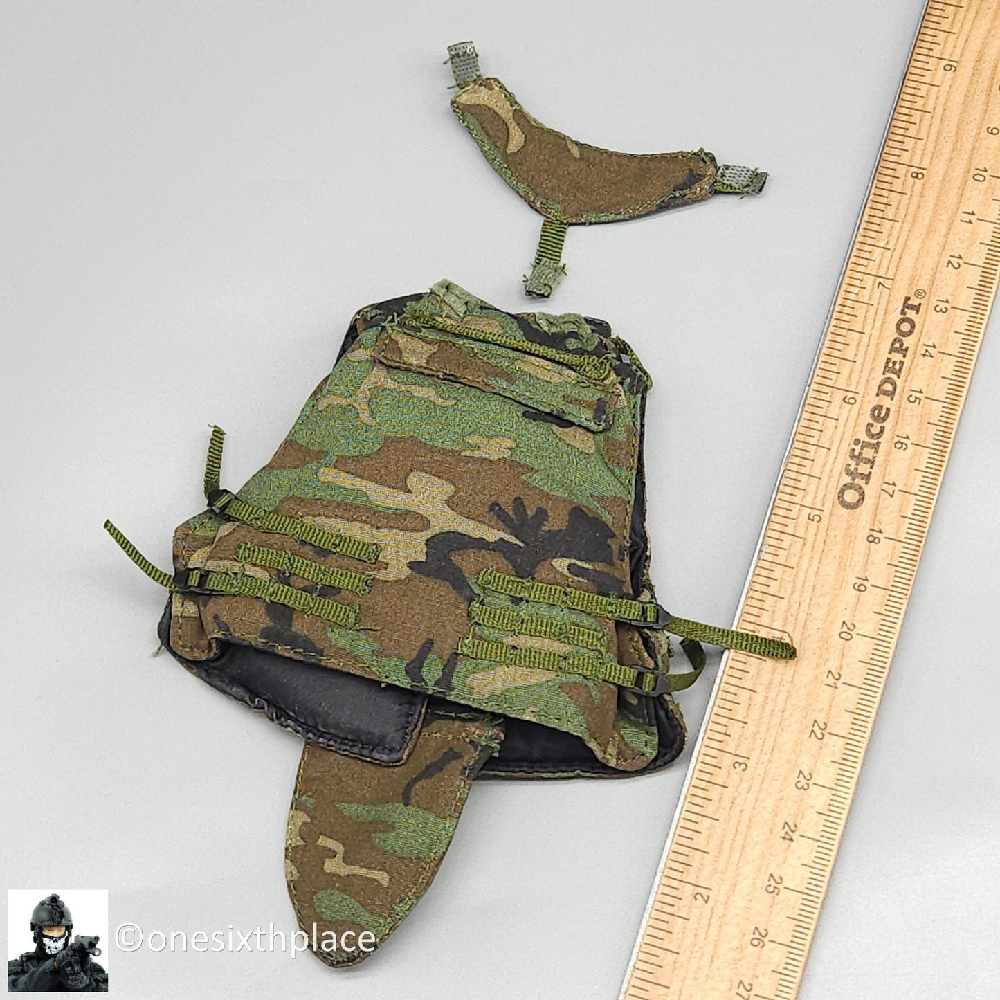 1:6 scale Dragon USMC Curtis Woodland Camo Interceptor Body Armor for 12" Figure
