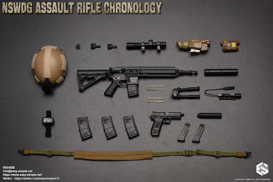 1:6 Easy & Simple NSWDG Assault Rifle Chronology Set B for 12" Figures 06046B