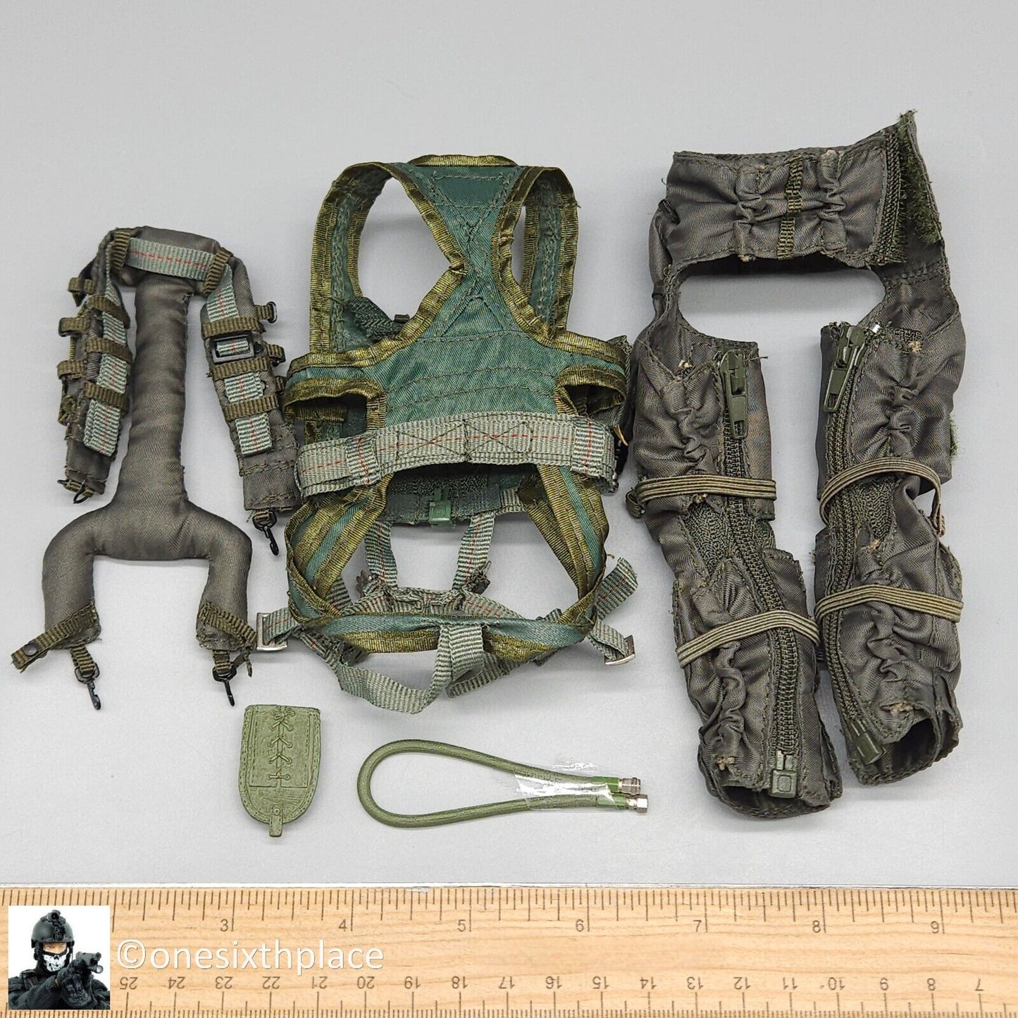 1:6 BBI Navy Pilot Flight Vest Life Preserver Equipment Set for 12" Figures
