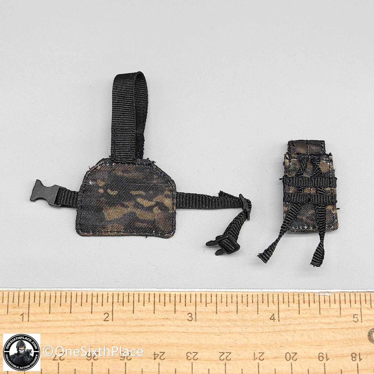 1:6 scale Fire Girl Female CQB Tactical Agent Green Multicam Leg Pouch