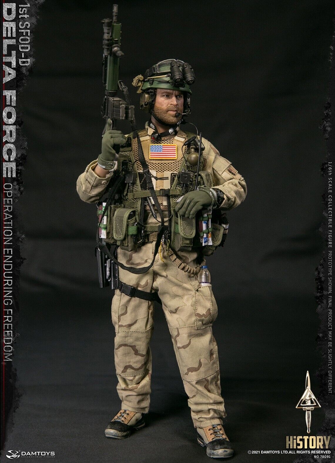 1:6 Damtoys 1st SFOD-D Enduring Freedom CVC Body Armor for 12" Figures