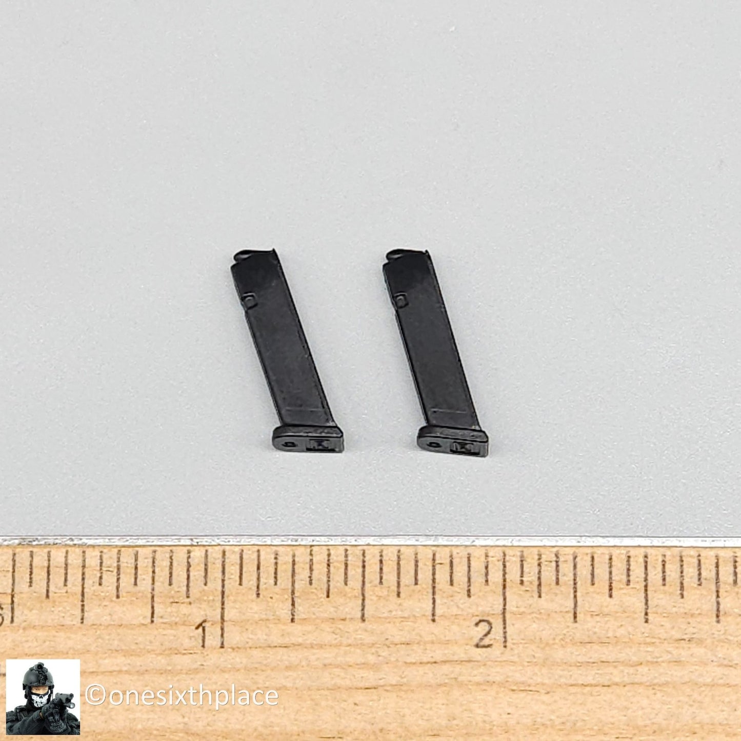 1:6 scale Easy & Simple Coalition Forces SAS G17 Pistol Mag (x2) for 12" Figures