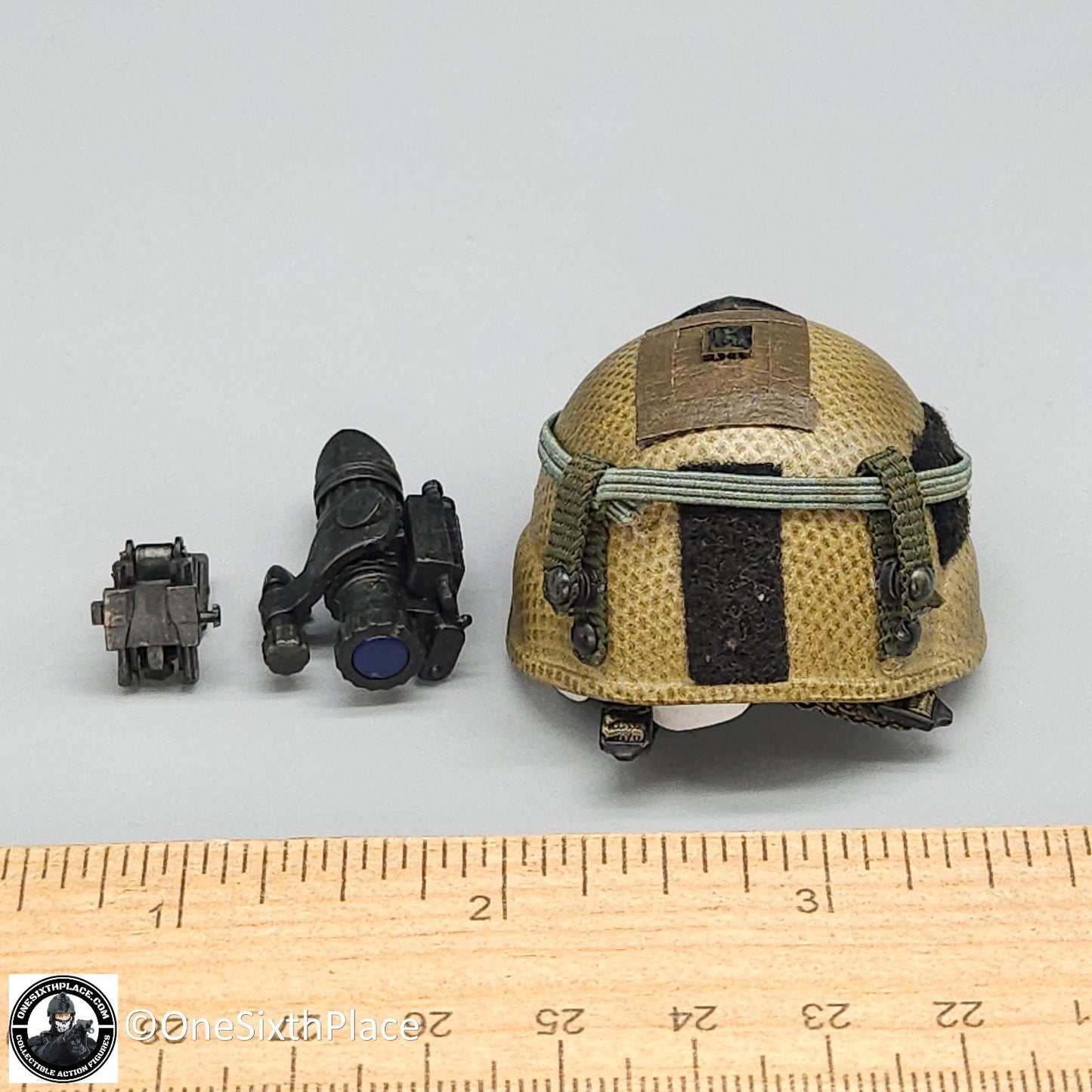 1:6 scale Hot Toys 75th Ranger Regiment Camo MICH Helmet & NVG for 12" Figures