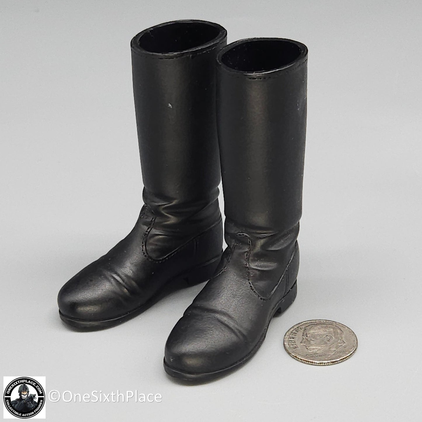 1:6 scale Dragon WWII German Tall Black Boots for 12" Figures