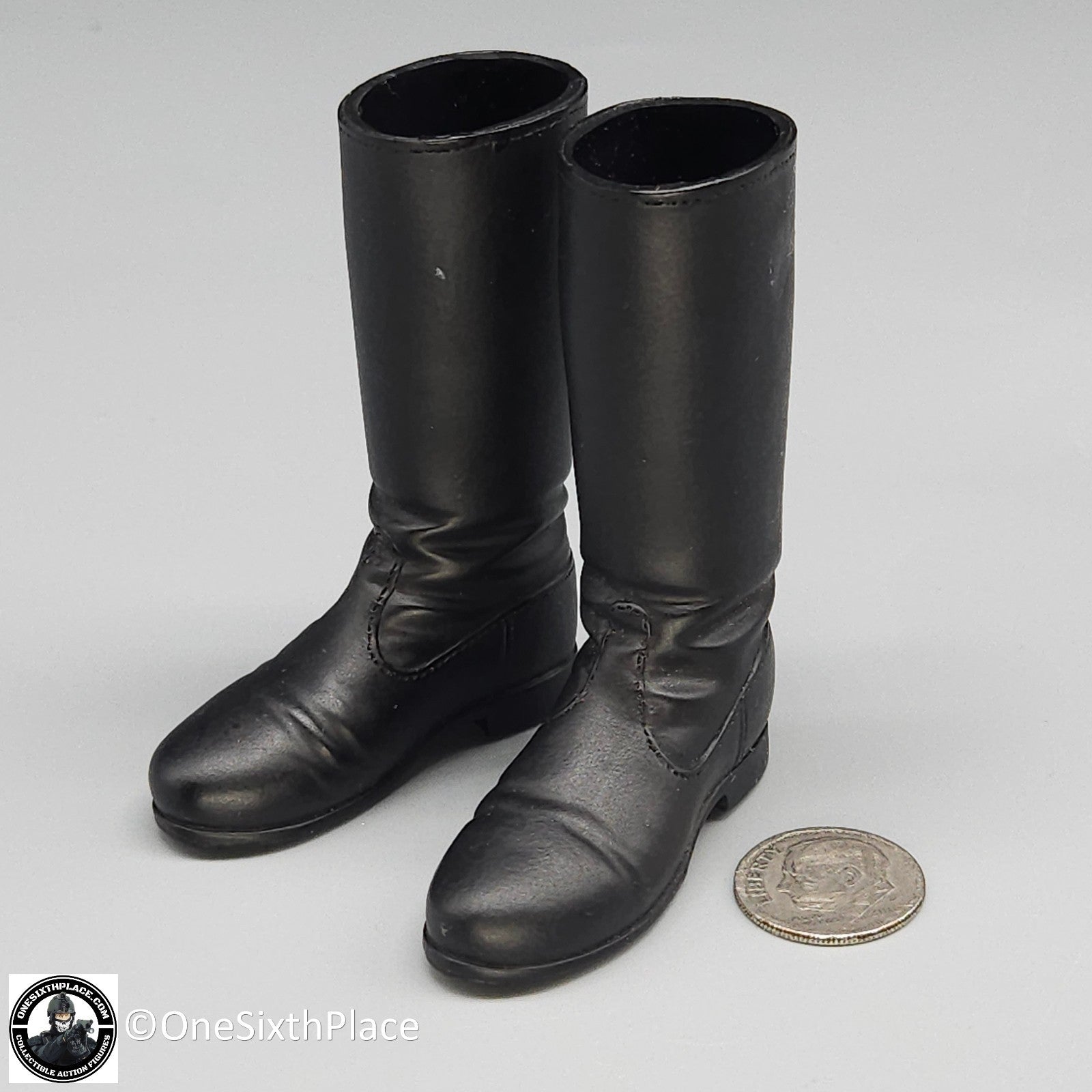 1:6 scale Dragon WWII German Tall Black Boots for 12" Figures