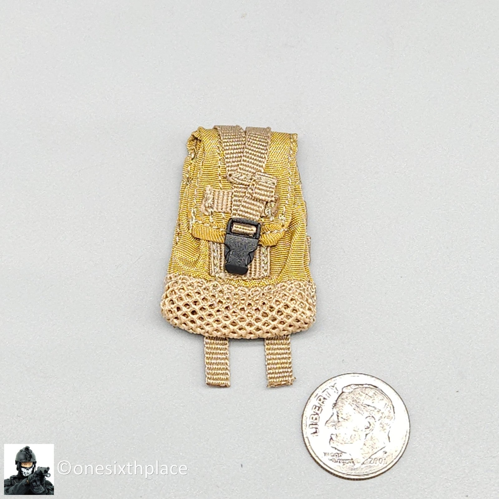 1:6 scale Tan MLCS Canteen Pouch for 12" Figures