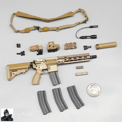 1:6 Easy & Simple Delta Force 2022 Cultural Support Team CST HK416 SMR Rifle Set