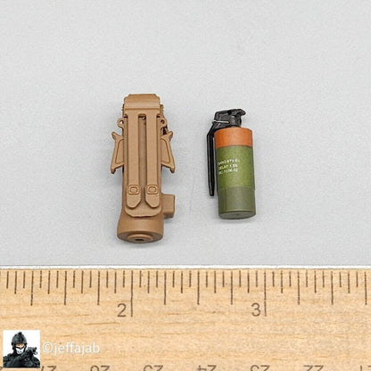 1:6 Easy & Simple CBRN Assault Team Flashbang Grenade Trigger Pouch 12" Figures