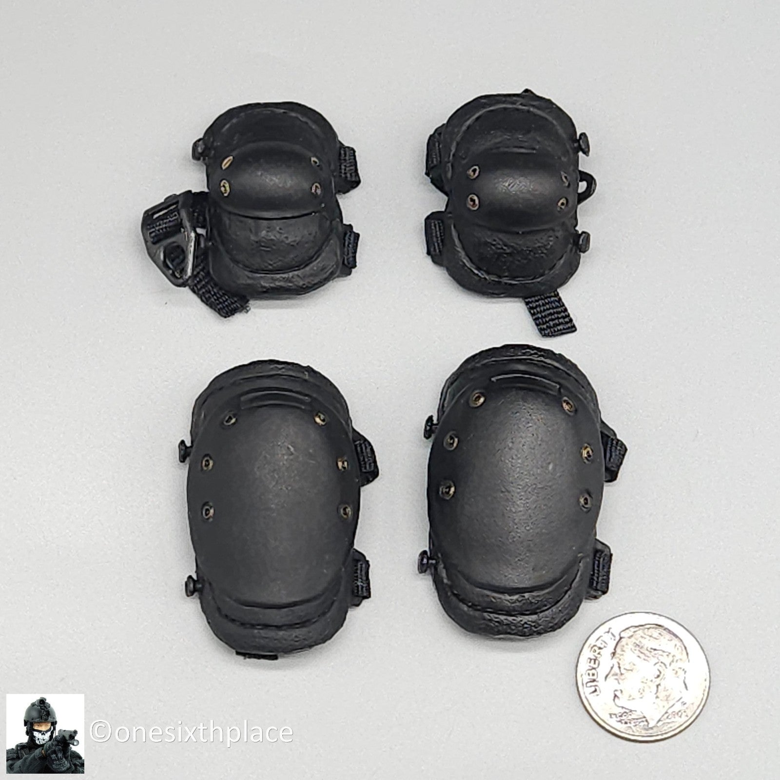 1:6 scale BBI USMC Force Recon Knee & Elbow Pads for 12" Figures