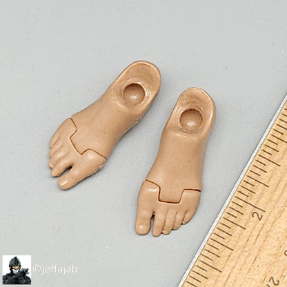 1:6 DiD Advanced Male Body (Slim Version) 2.0 Male Feet for 12" Figures