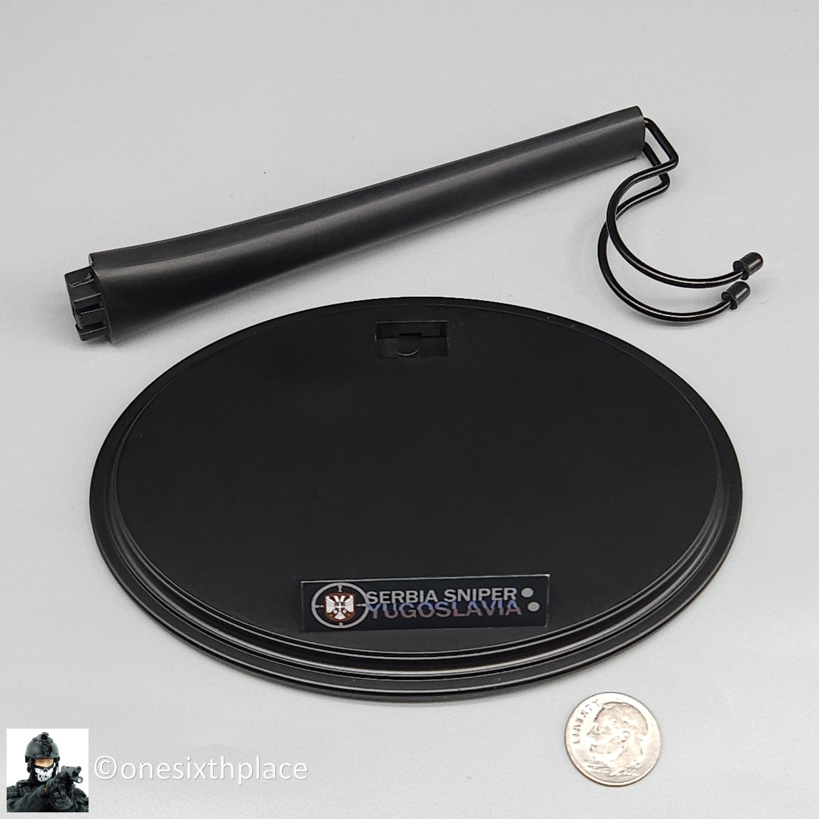 1:6 scale Flagset Serbia Sniper Display Stand Base for 12" Figures