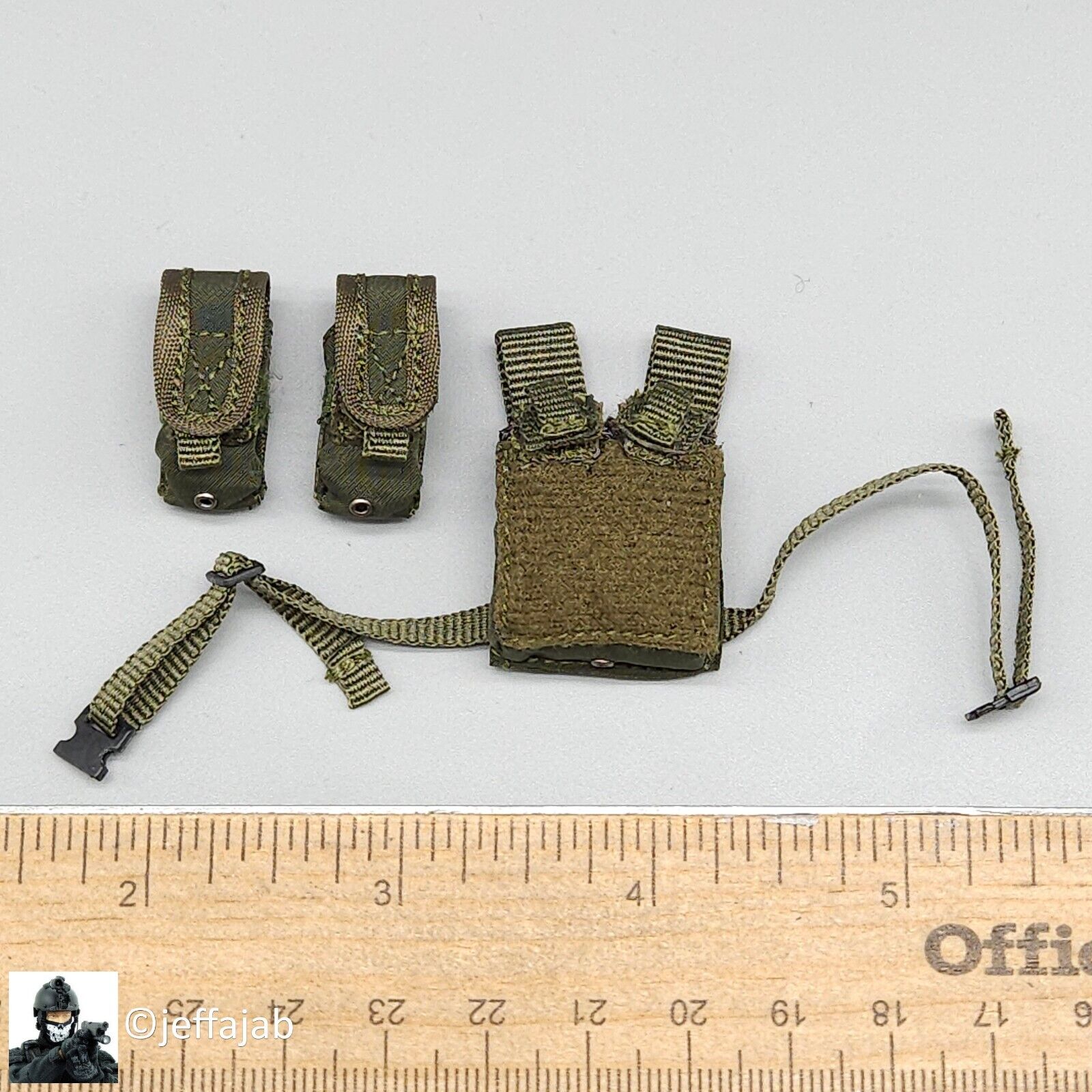 1:6 Easy & Simple Delta Force Chronology 2006 Green Leg Pouch for 12" Figures